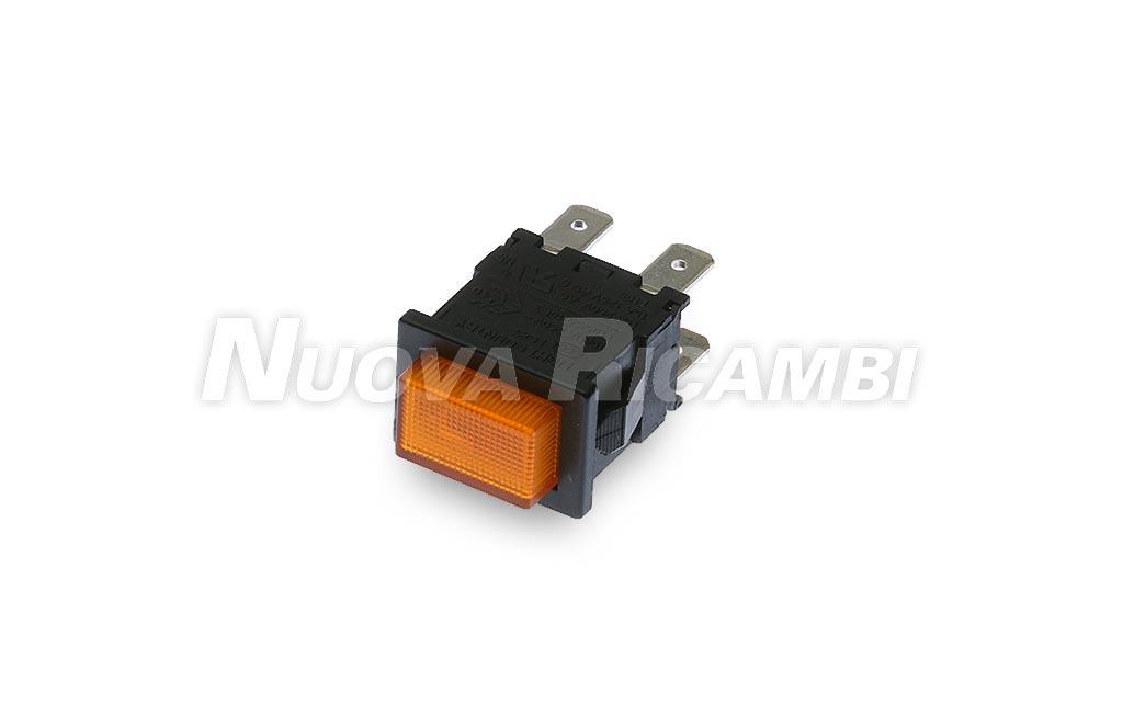 Двополюсна помаранчева кнопка Rancilio