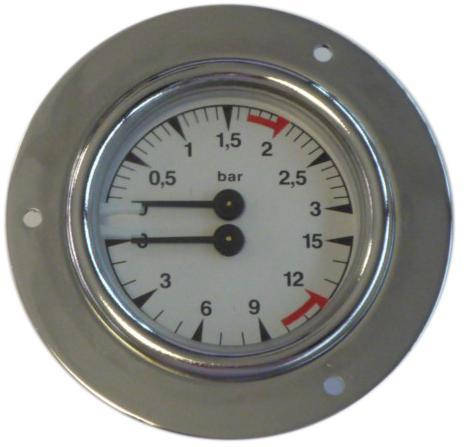 Манометр на дві шкали Ø60, фото 1