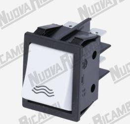 Кнопка зі значком води 250В 16А 22x30мм, фото 1