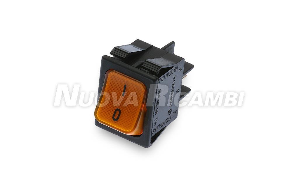 Помаранчева двополюсна світиться кнопка