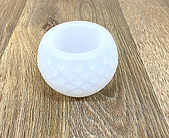 Форма молд для створення свічки свічник куля з ромбами з епоксидної смоли 80*60 мм