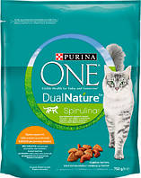 Сухой корм Purina One DualNature со спирулиной 750 г