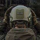 Нашивка група крові +A+ наскрізна Laser Cut Ranger Green M-Tac, фото 5