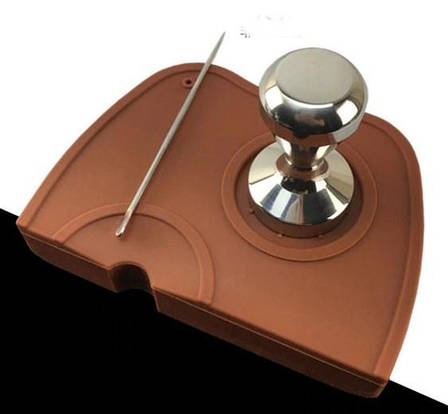 Кутовий килимок для темперовки (коричневий), фото 2