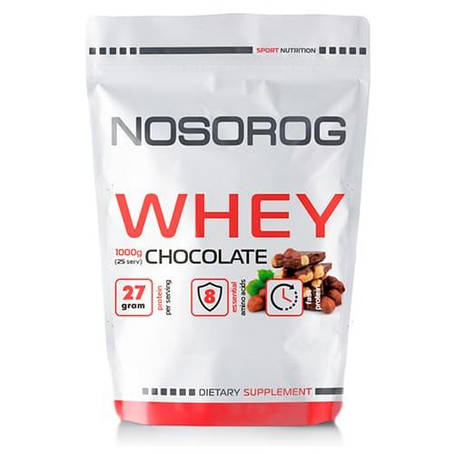 Сироватковий протеїн Nosorog Whey (Chocolate) 1 kg, фото 1