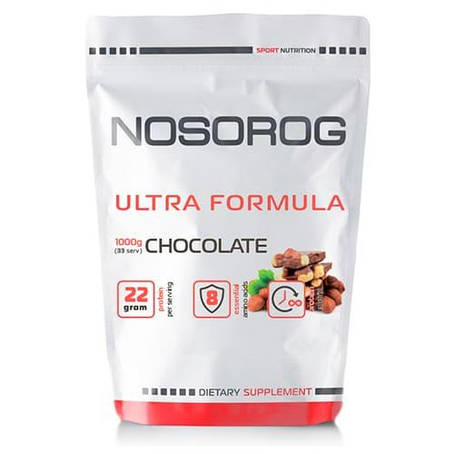Багатокомпонентний протеїн Nosorog Ultra Formula (Chocolate) 1 kg, фото 1