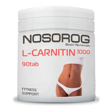 Л карнітин у таблетках Nosorog L-Carnitine 90 tab, фото 1