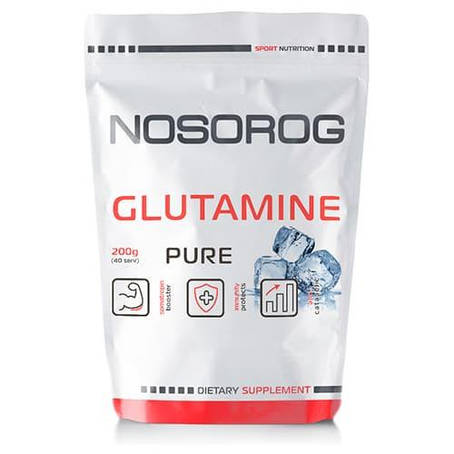 Глютамін Nosorog Glutamine Powder 200 g, фото 1