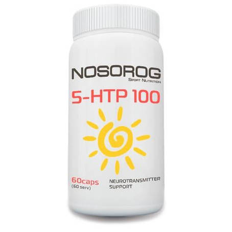 5 гідрокситриптофан Nosorog 5-htp 100 mg 60 caps, фото 1