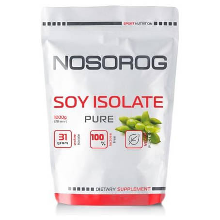 Соєвий протеїн ізолят Nosorog Soy Isolate Protein (Pure) 1 kg, фото 1