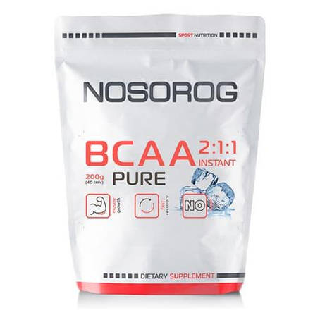 БЦАА Nosorog BCAA 2:1:1 (Pure) 200 g, фото 1