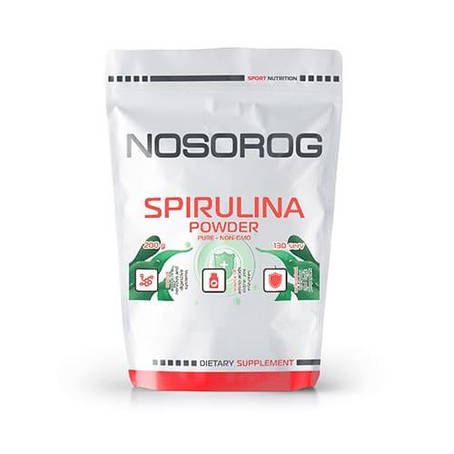 Спіруліна порошок Nosorog Spirulina Powder 200 g, фото 1