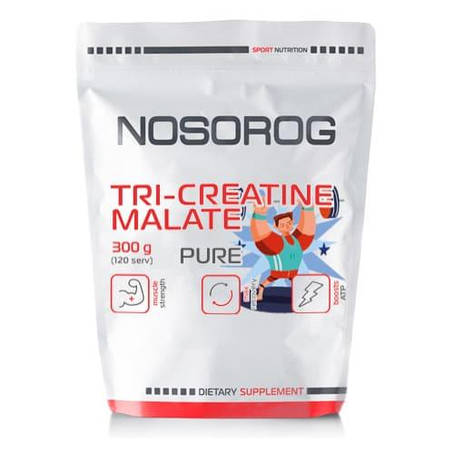 Креатин малат Nosorog Tri-Creatine Malate 300 g, фото 2