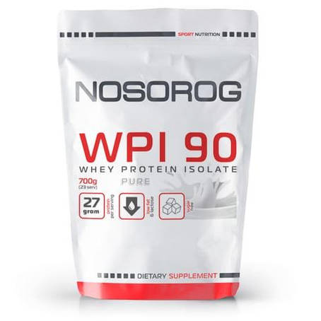Ізолят сироваткового протеїну Nosorog WPI 90 700 g, фото 1