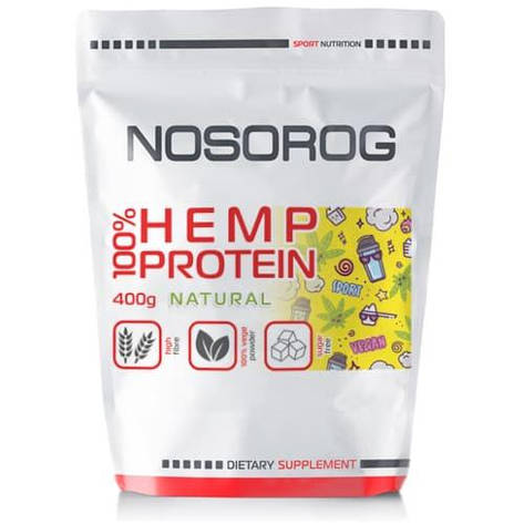 Конопляний протеїн Nosorog Hemp Protein 400 g, фото 1