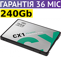 240GB SSD диск Team CX1, твердотільний ссд 2.5" накопичувач 240 гб для ПК та ноутбуку