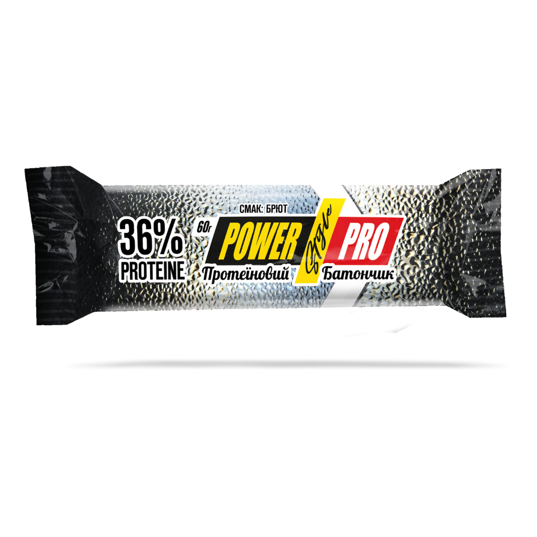 Протеїновий батончик Power Pro (36%) смак Брют, глазурований, 60гр/20