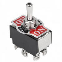 Тумблер KN3(B)-201 (ON-OFF), 4pin, 6A 250VAC