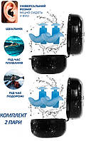 Беруши для взрослых VelaSport Комплект 2 пары универсальные 32дБ многоразовые затычки в уши Синий