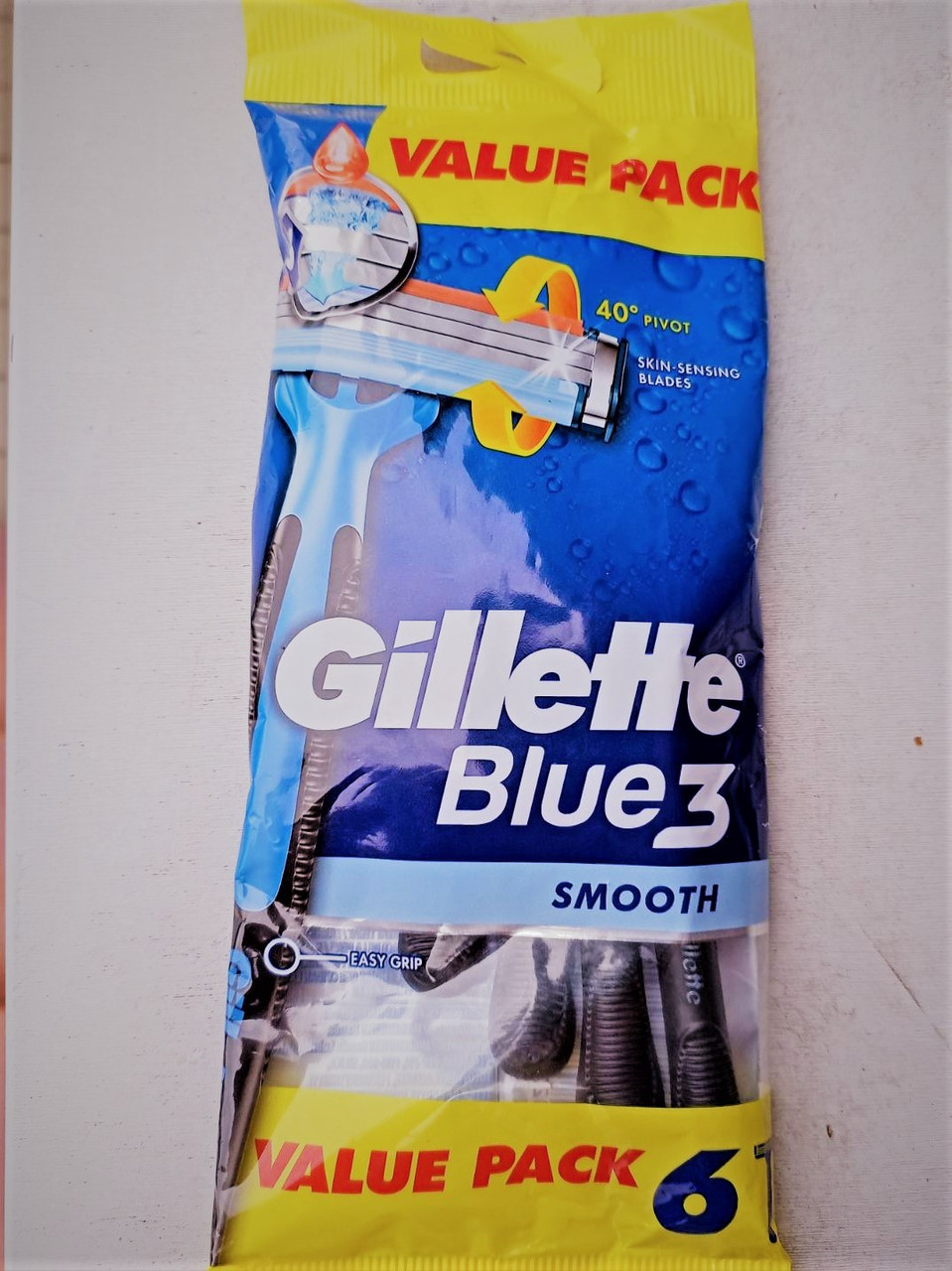 Купить Одноразовые бритвенные станки Gillette Blue 3 6 шт, цена 135 ...