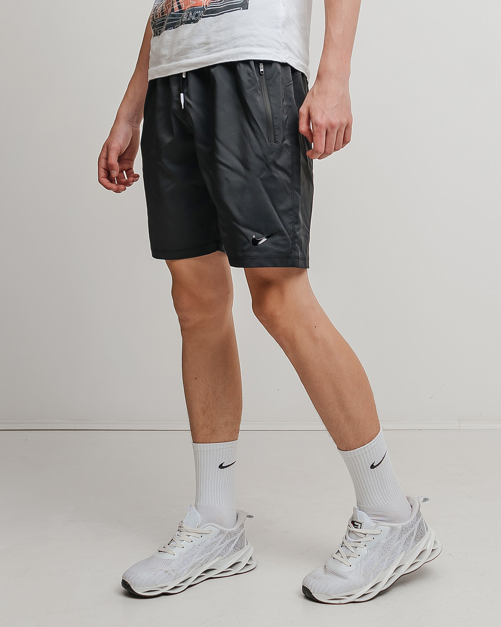 Чоловічі шорти (мікрофібра), сірого кольору - фото 1 - id-p1644905791