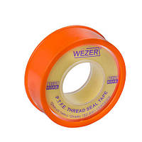 Фум лента WEZER PTFE 12x0,1 мм 12 м, желтый