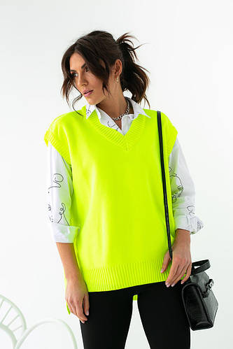 Купить Женская трикотажная жилетка с удлиненной спинкой QU STYLE ...