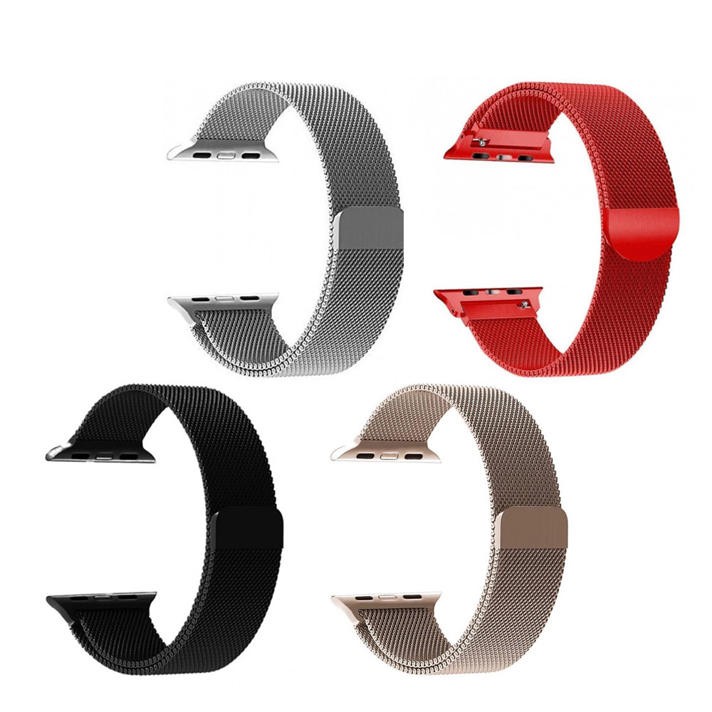 Ремінець металевий Milanese Loop 42-44 mm Браслет для смарт-годинника Ремінця для жіночих і чоловічих розумних годинників