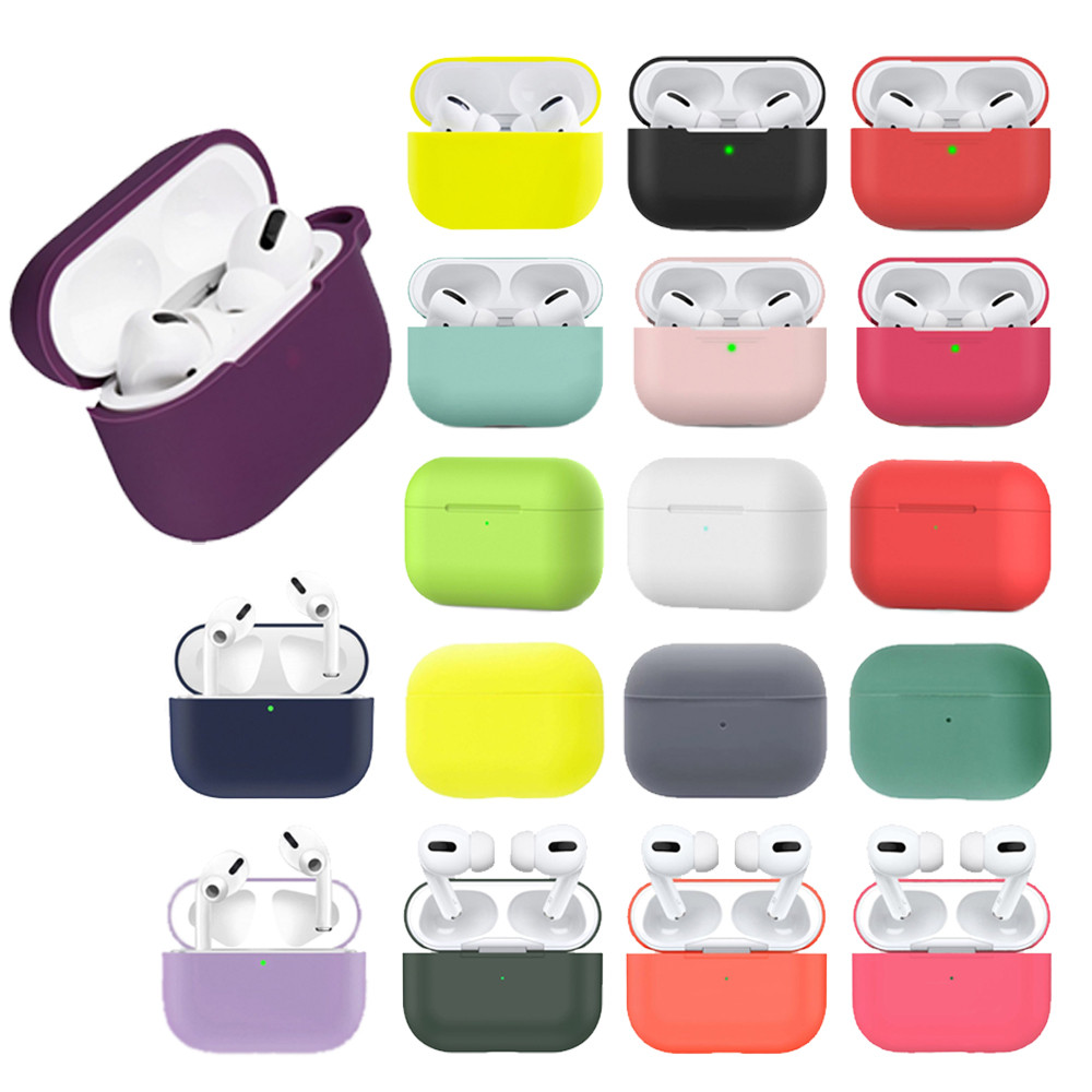 Силіконовий чохол для Airpods pro Футляр на бездротові навушники епл Кейс для аїрпідс