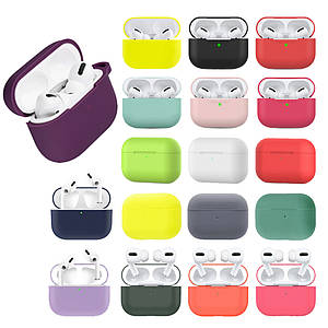 Силіконовий чохол для Airpods pro Футляр на бездротові навушники епл Кейс для аїрпідс