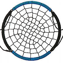 Гойдалка гніздо кругла 90 см Springos Садові гойдалки на подвір'ї підвісні для дітей і дорослих Для дачі, фото 3