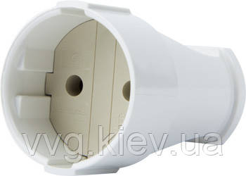 Розетка переносна e.socket.001.10.white, без з/к,10А біла, E.NEXT (p017001)