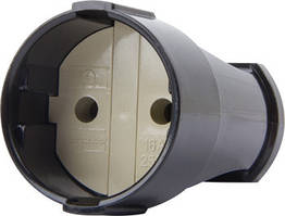 Розетка переносна e.socket.001.10.black, без з/к,10А чорна, E.NEXT (p017002)