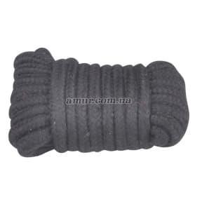 Мотузка для бондажу Fetish Bondage Rope чорна, 10 м