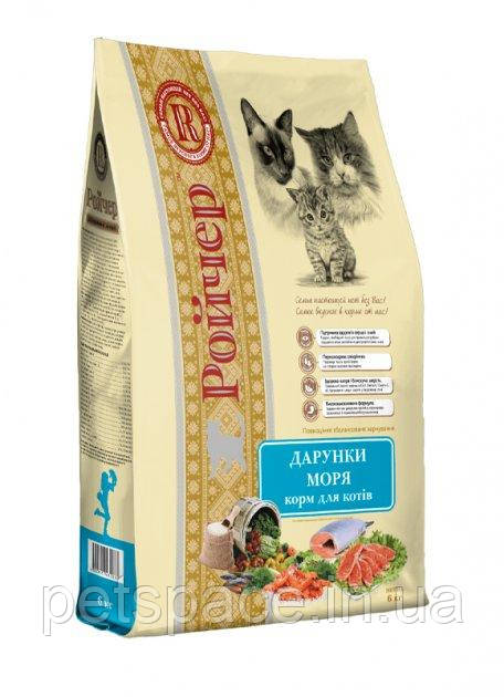 Cухий корм Ройчер Дарунки моря (для котів з рибою) 400г, фото 1