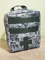 Медицинская тактическая сумка зсу молле Пиксель, подсумок для аптечки военной на плитоноску, бронежилет, пояс