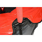 Батут дитячий з захисною сіткою діаметром 140 см маленький спортивний батут для будинку на вага до 45 кг червоний, фото 4