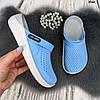 Сабо крокси жіночі блакитні Luck Line силіконові, фото 6