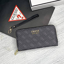 Жіночий гаманець з ремінцем на зап'ястя Guess (7590) сірий