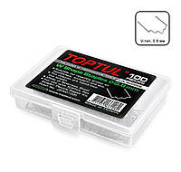 Комплект дужок для пайки пластику 100 шт, V-тип, 0,6 мм TOPTUL JLAV306