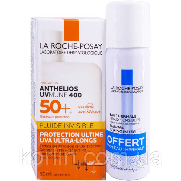 La Roche-Posay Anthelios Invisible Fluid SPF50+ Сонцезахисний Ультралегний і Ультрастойний Флюїд Для Лица