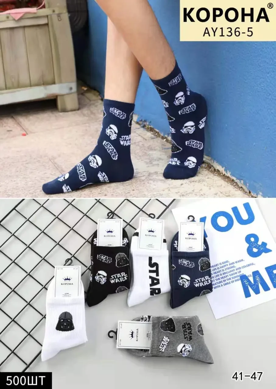 Носкі чоловічий Корона длинний розмір 41-47 бульбашок