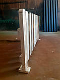 Дерев'яний парканчик "Люкс" 2000*500 мм (Дуб) - в білому кольорі, фото 3