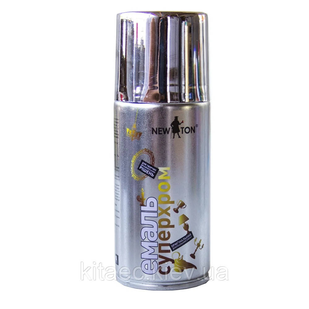 Фарба-емаль "супер хром" 150мл срібло NEW TON 58123-NEW-TON (ID ...