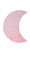 Килим зі штучного хутра Rabbit блідо рожевий Місяць 100*150 см, ворс 2.7 см, щільне хутро, дуже м'який