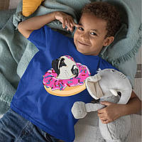 Футболка дитяча "Мопс у пончику"