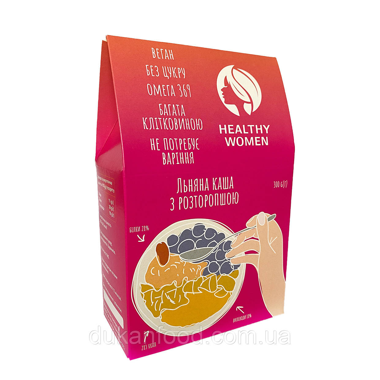 Лляна каша з розторопшою, Healthy Women, 300 г, фото 1