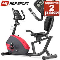 Горизонтальный велотренажер Hop-Sport HS-035L Solo красный до 135 кг.