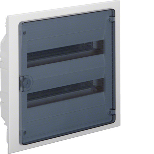 Щит вбудовуваний Hager Golf VF218TD 36 мод., 2 ряда (розподільчий, модульний, з прозорою дверкою), фото 1