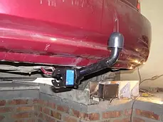 Фаркоп Hyundai Accent MC 2006-2011 (Хендай Акцент) без підрізу бампера, фото 4